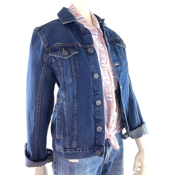 Calvin Klein Jeans Jackets & Blazers - NWT Calvin Klein Salt & Pepper Trucker Jacket  XXS